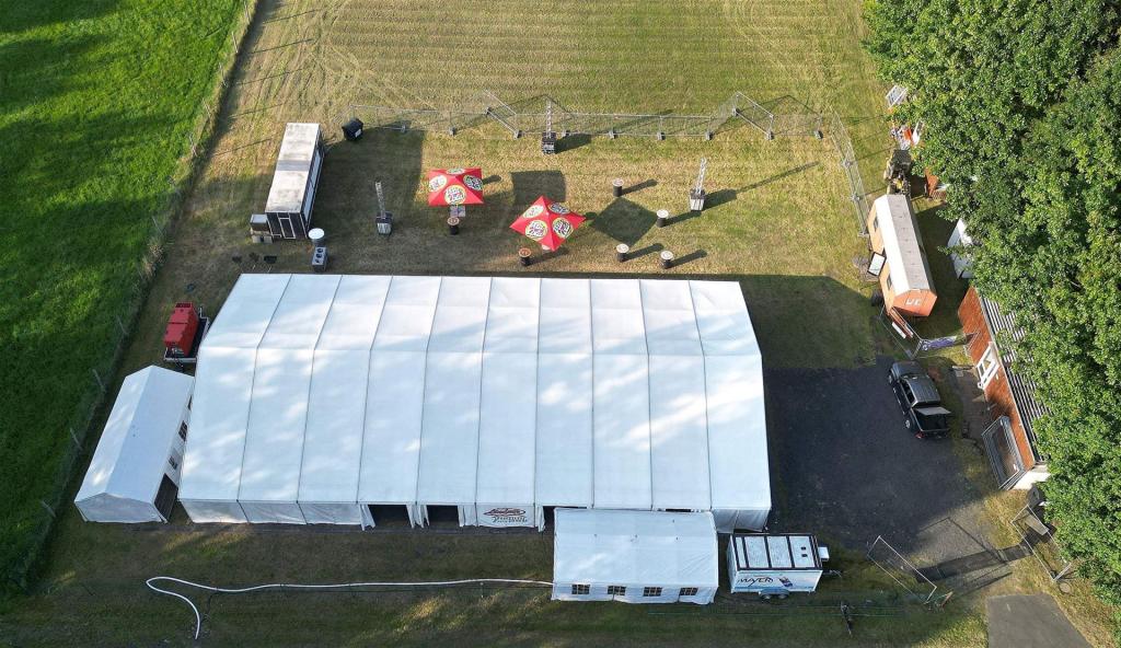 Das Arial zum Dorffest 2025 von oben