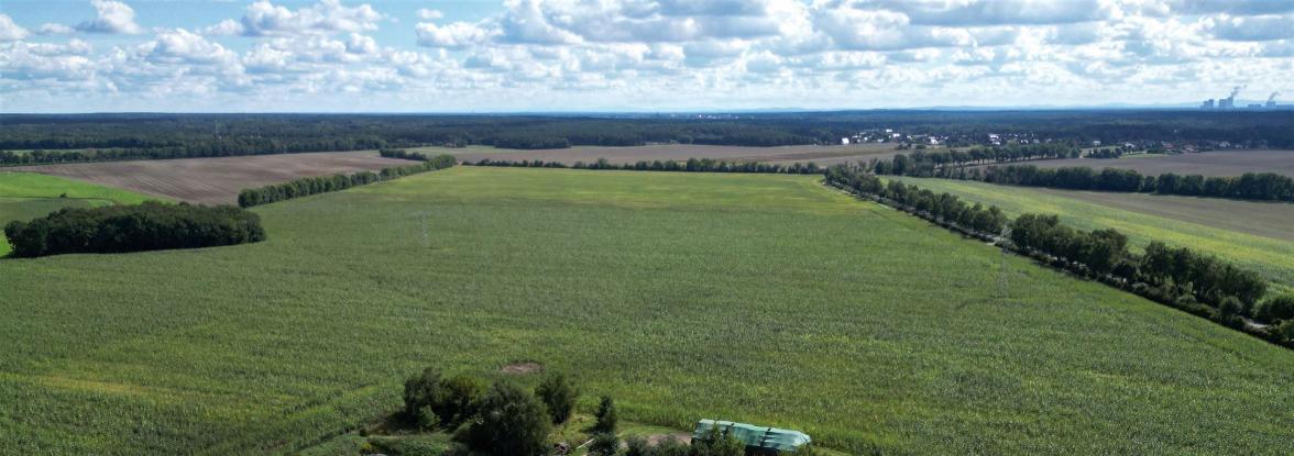Das Arial für die Photovoltaik-Feiflächenanlage in Groß Düben