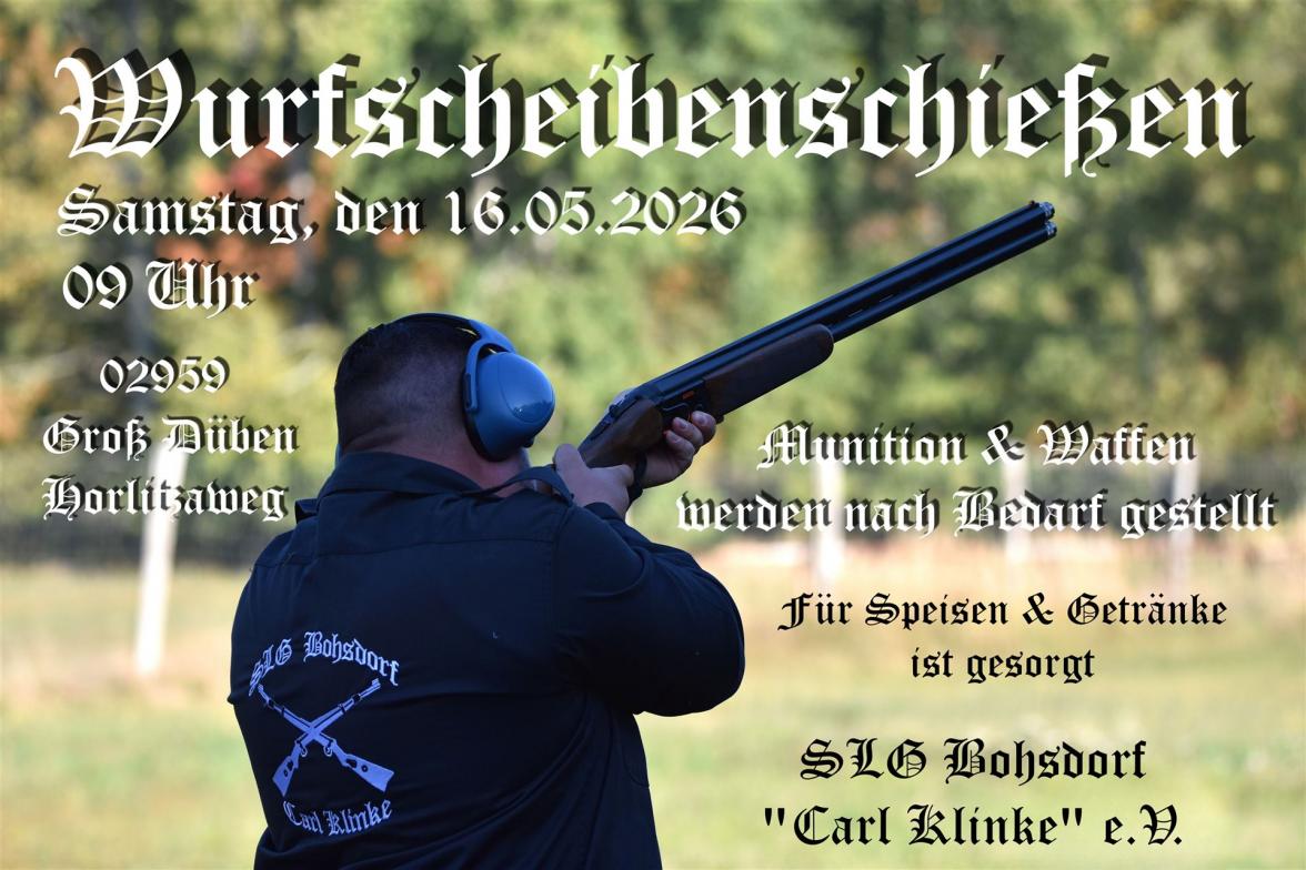 Wurfscheibenschießen 2026 in Groß Düben