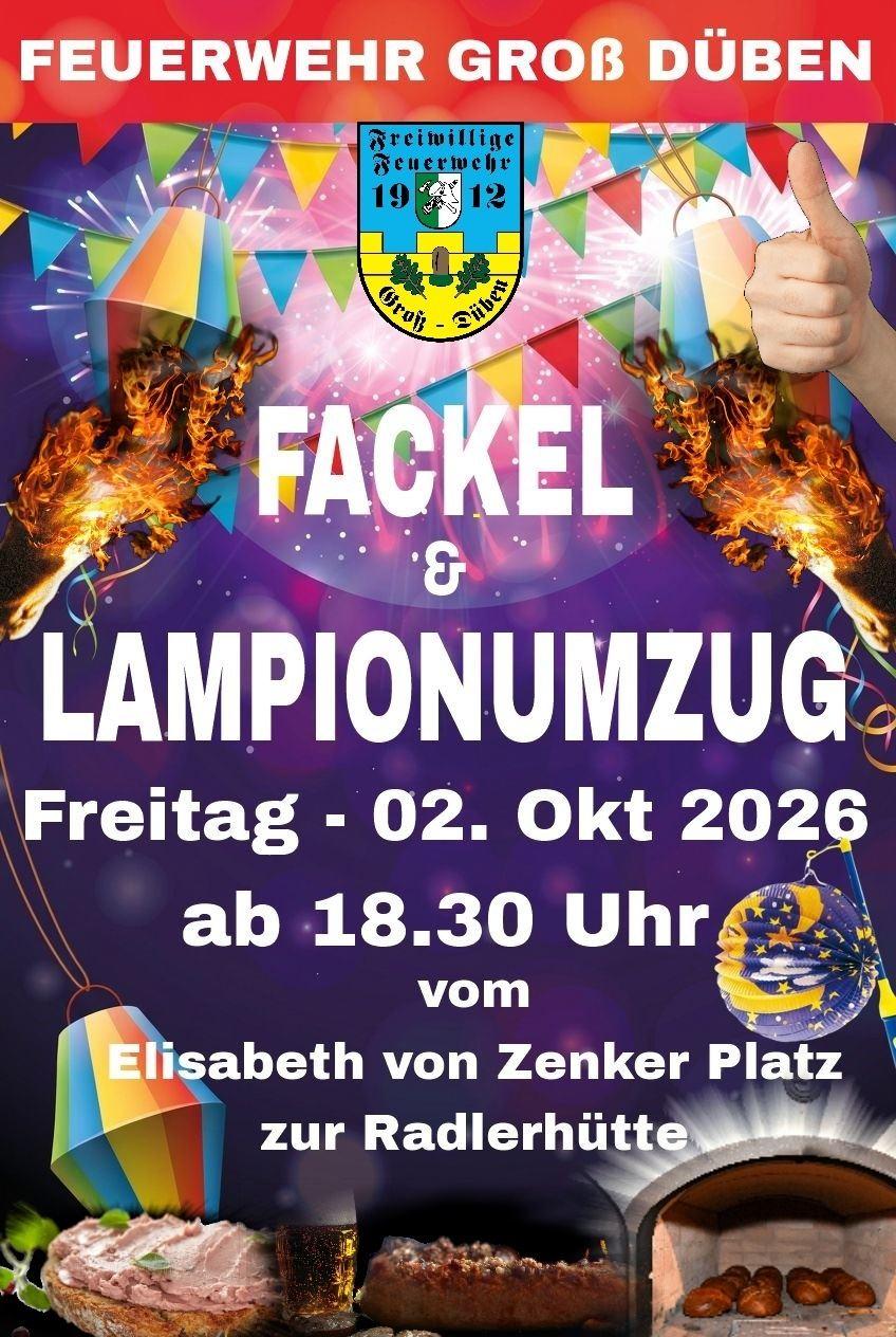 Fackel- und Lampionumzug in Groß Düben