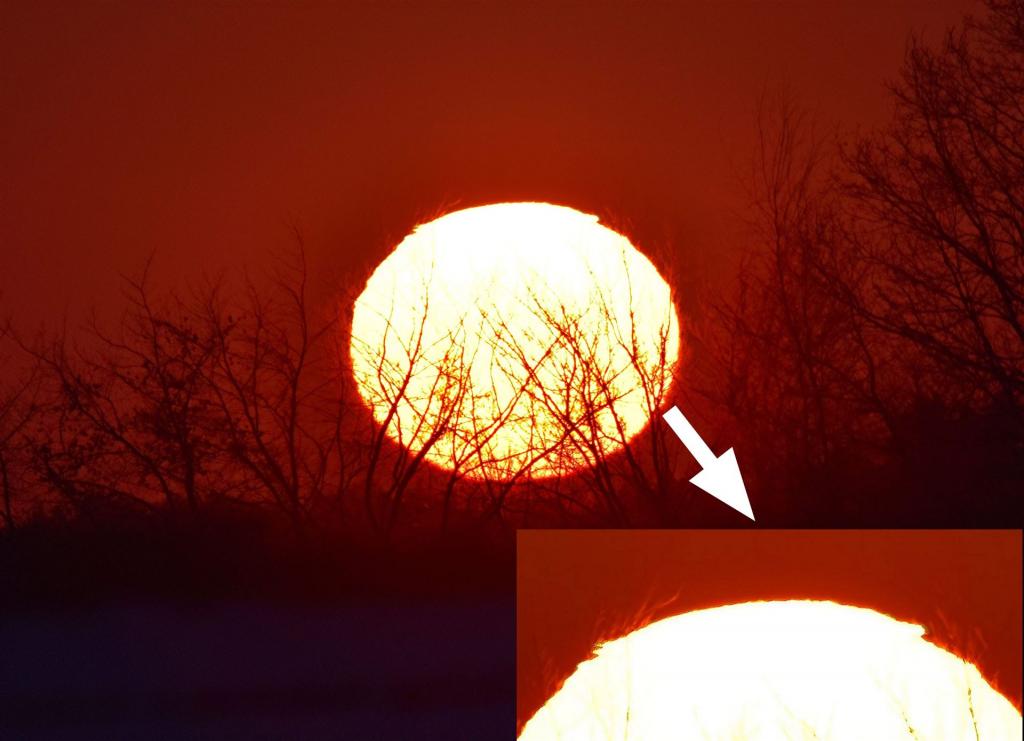 Sonnenuntergang am 07.01.2026