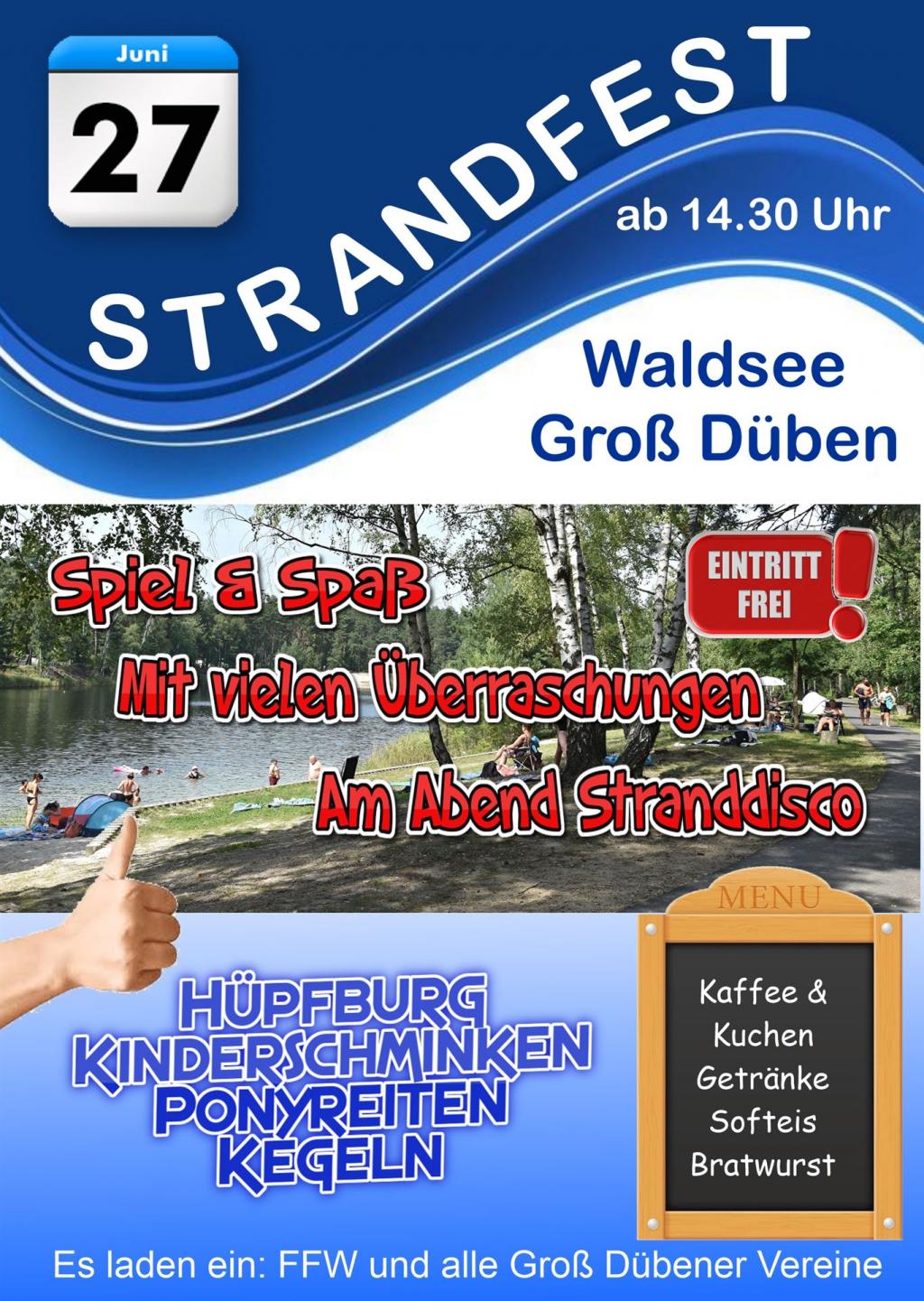 Srandfest 2026 am Waldsee Groß Düben