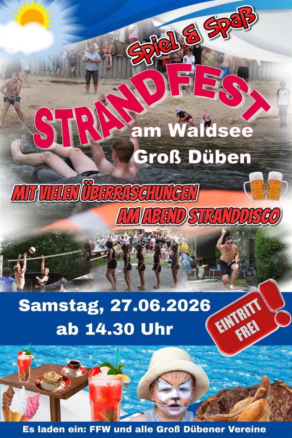 Strandfest am Waldsee Groß düben 2026