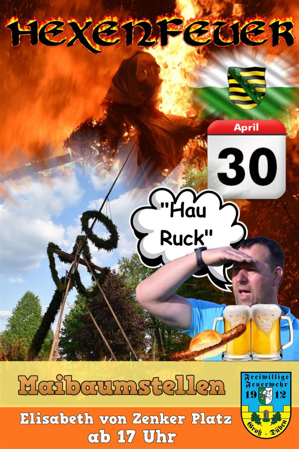 Maibaumstellen und Hexenfeuer 2026