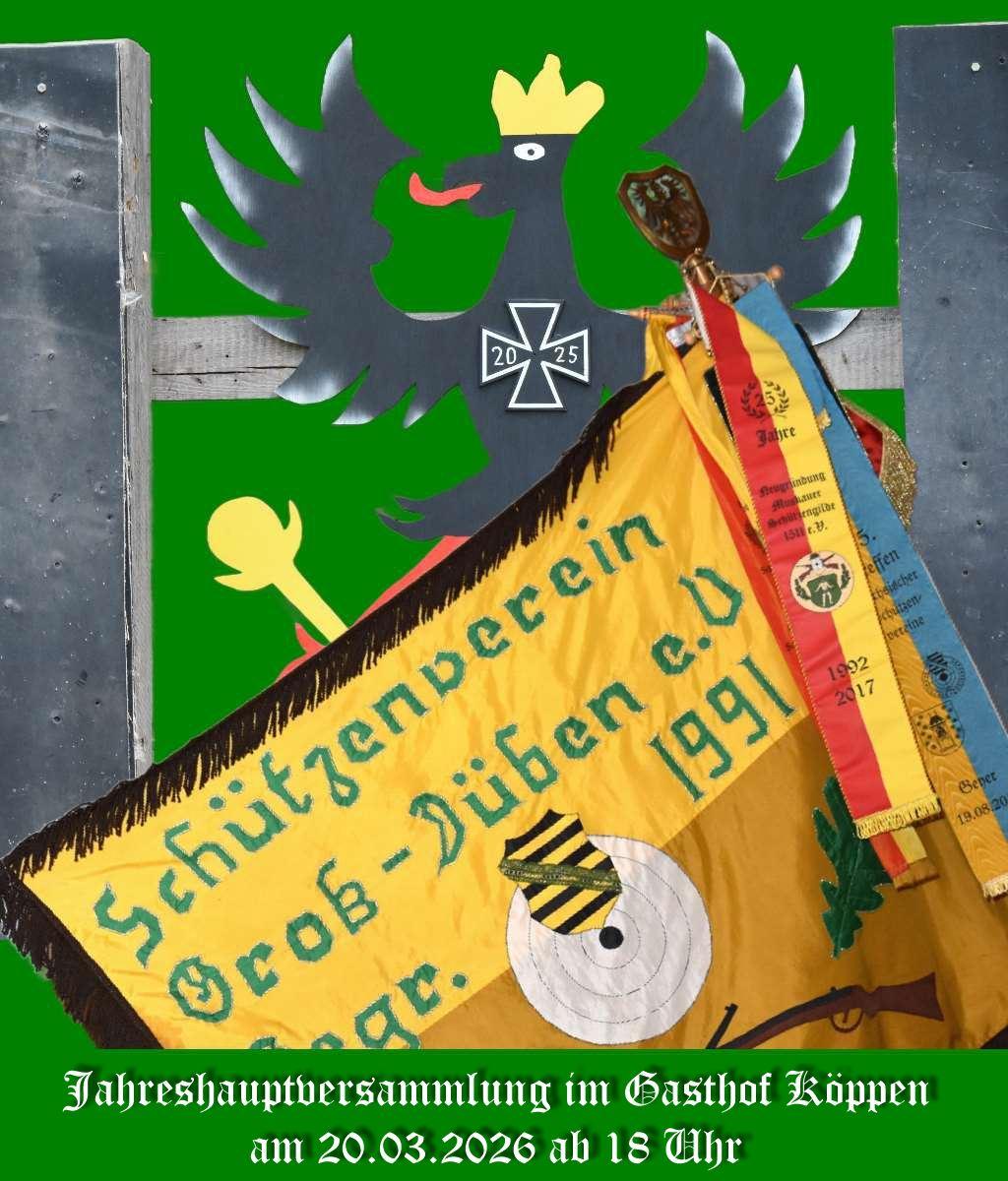 Jahreshauptvesammlung Schützenverei Groß Düben e.V.
