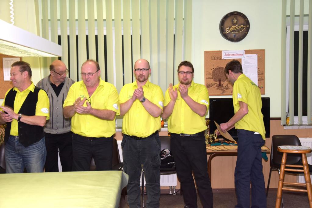 Siegerehrung 30 Jahre Billard
