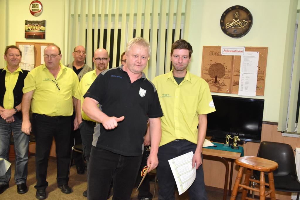 Siegerehrung 30 Jahre Billard