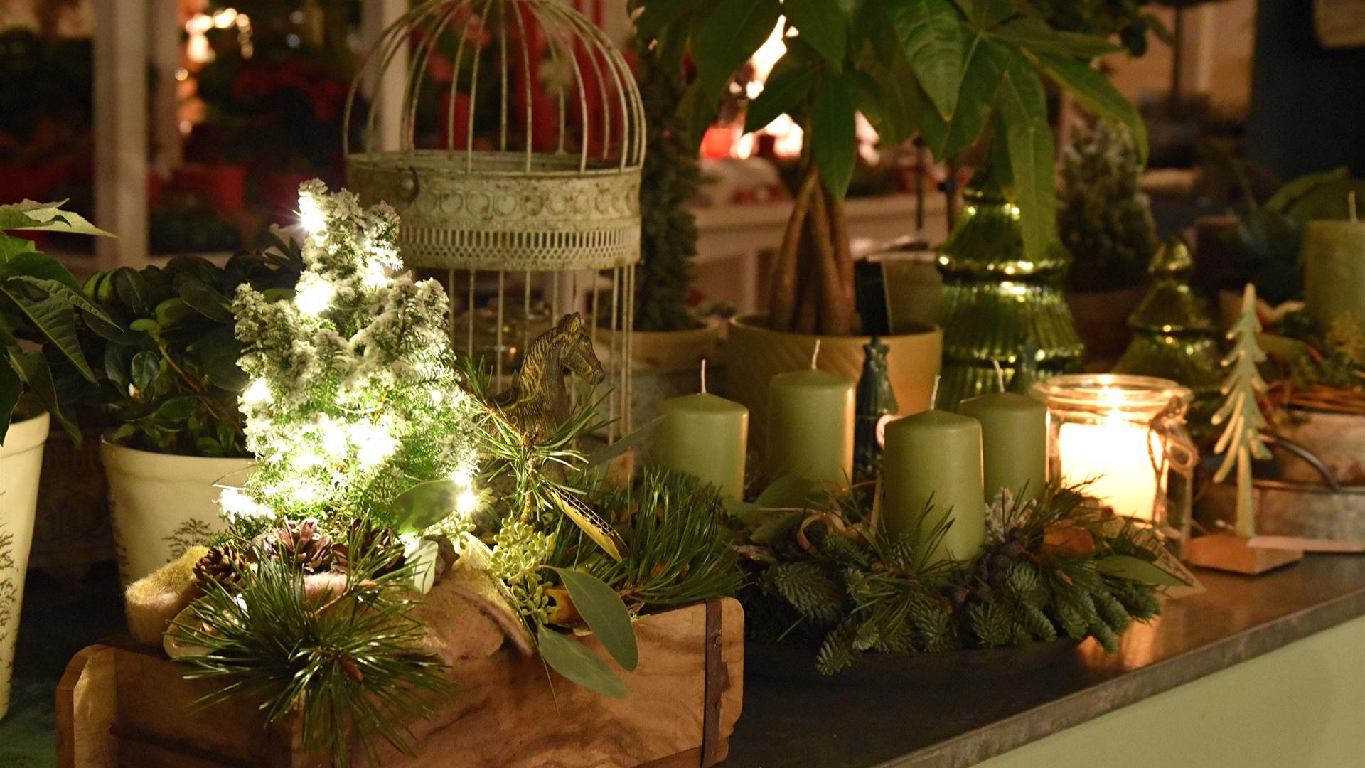 Abend im Blumenladen