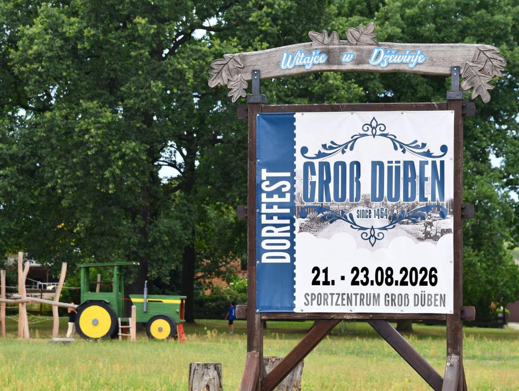 Werbetafel Dorfplatz 