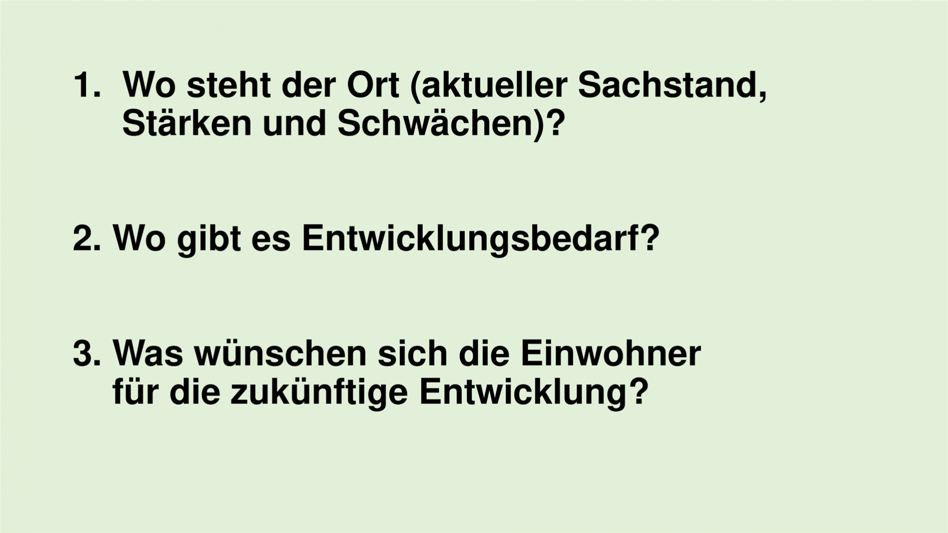 Fragestellungen