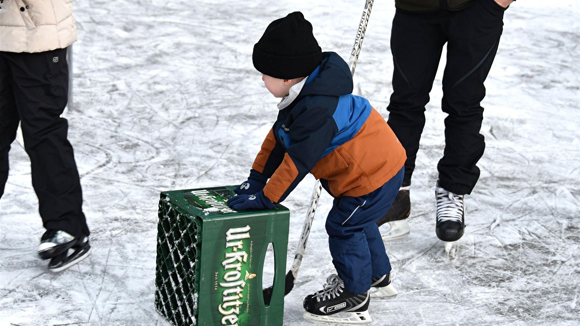 Eislaufen mit Musik