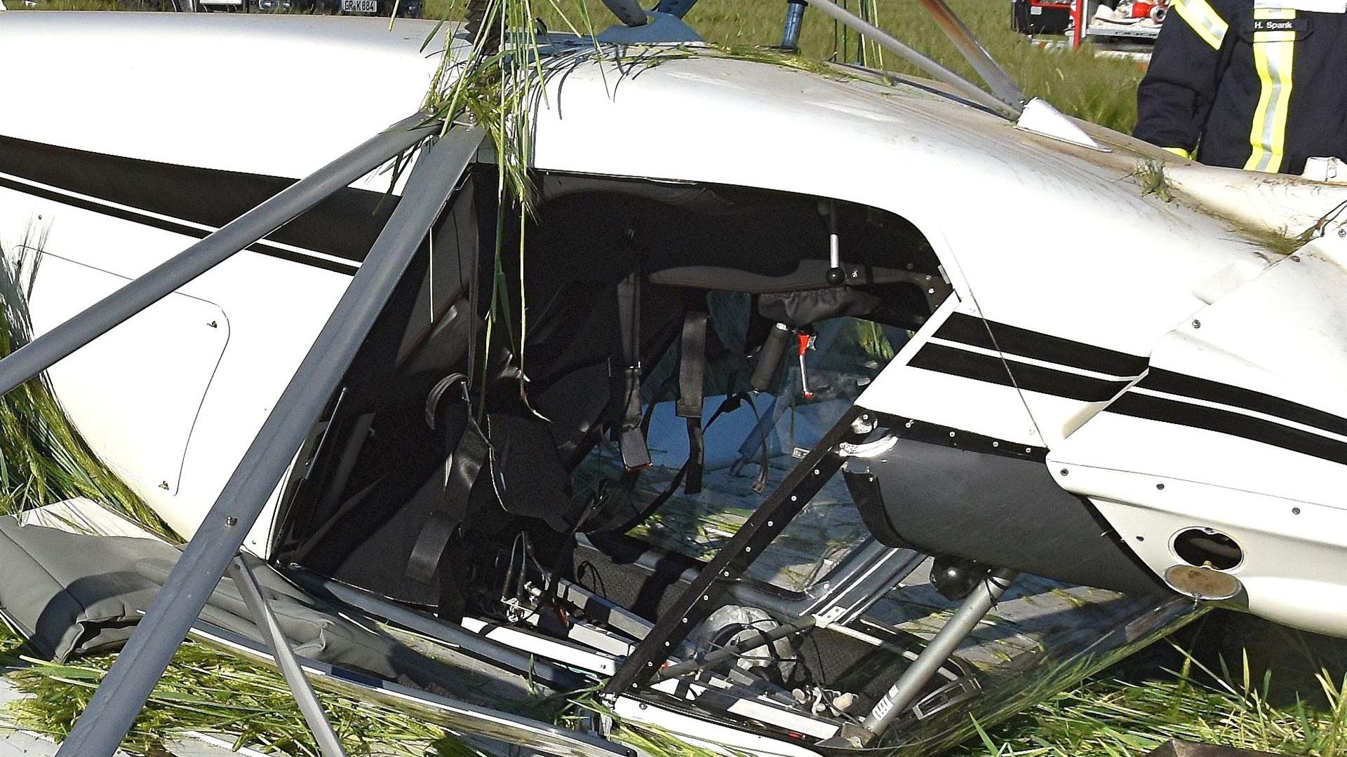 Cokpit nach Notlandung