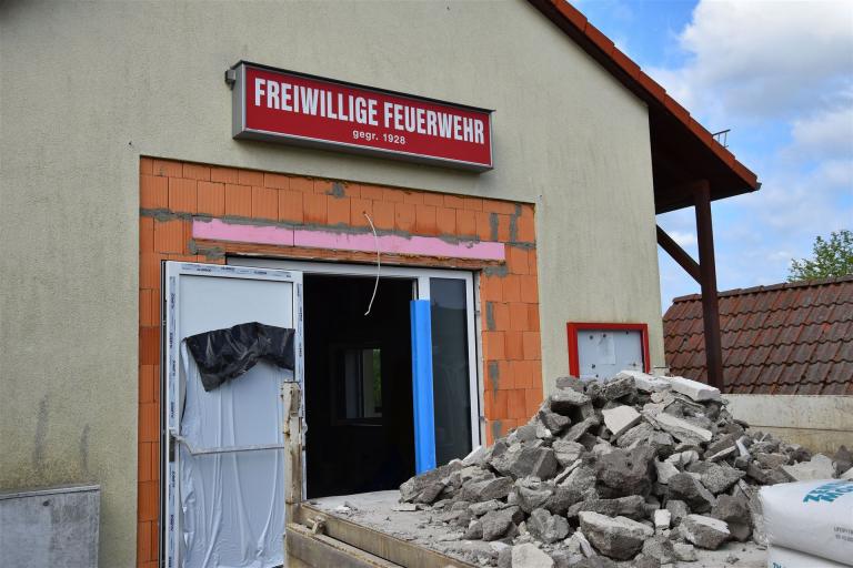 Arbeiten an der Eingangstür