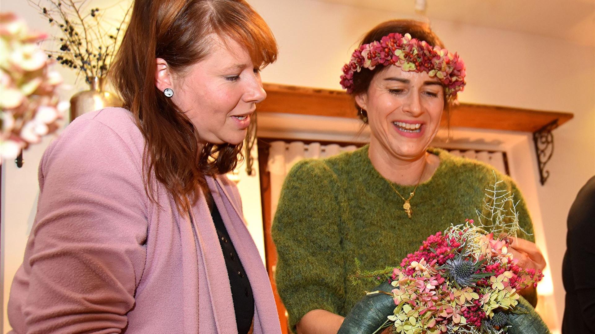 Herbstkranz binden im Blumenladen Krautz 2026