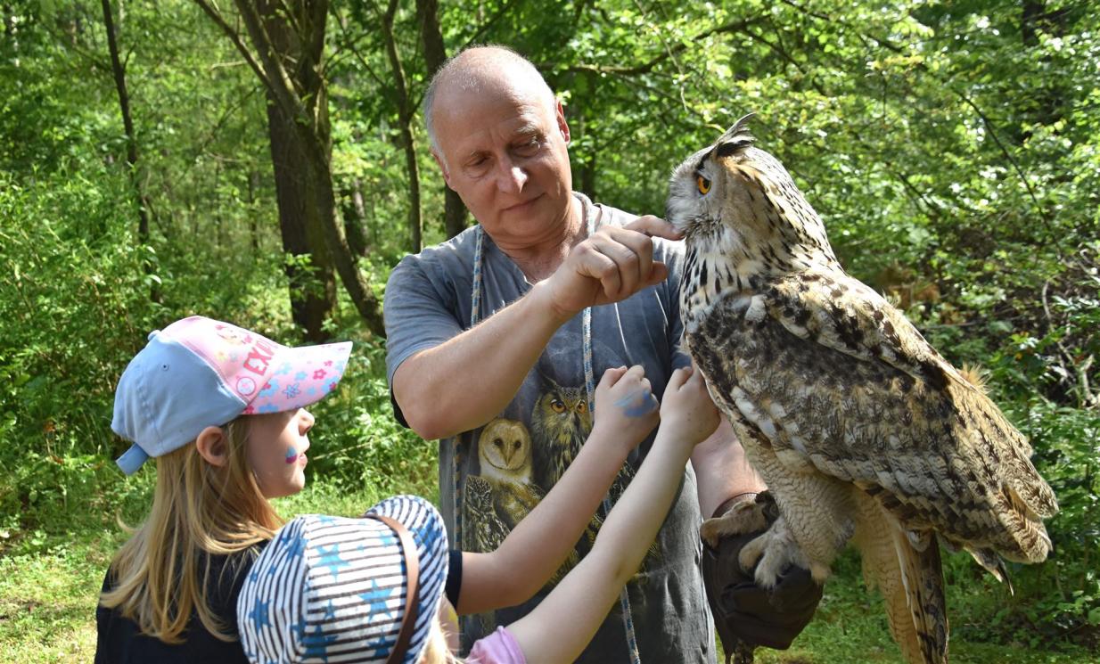 Michael Gehler beim Kindertag in Groß Düben