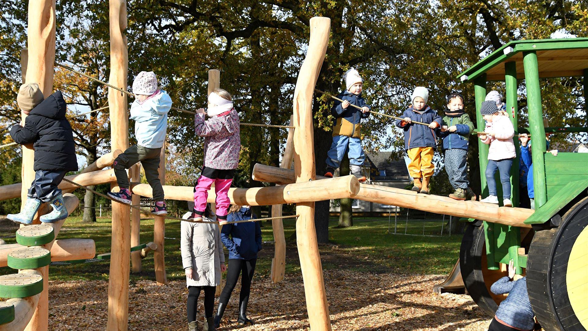 Kita auf dem Spielplatz