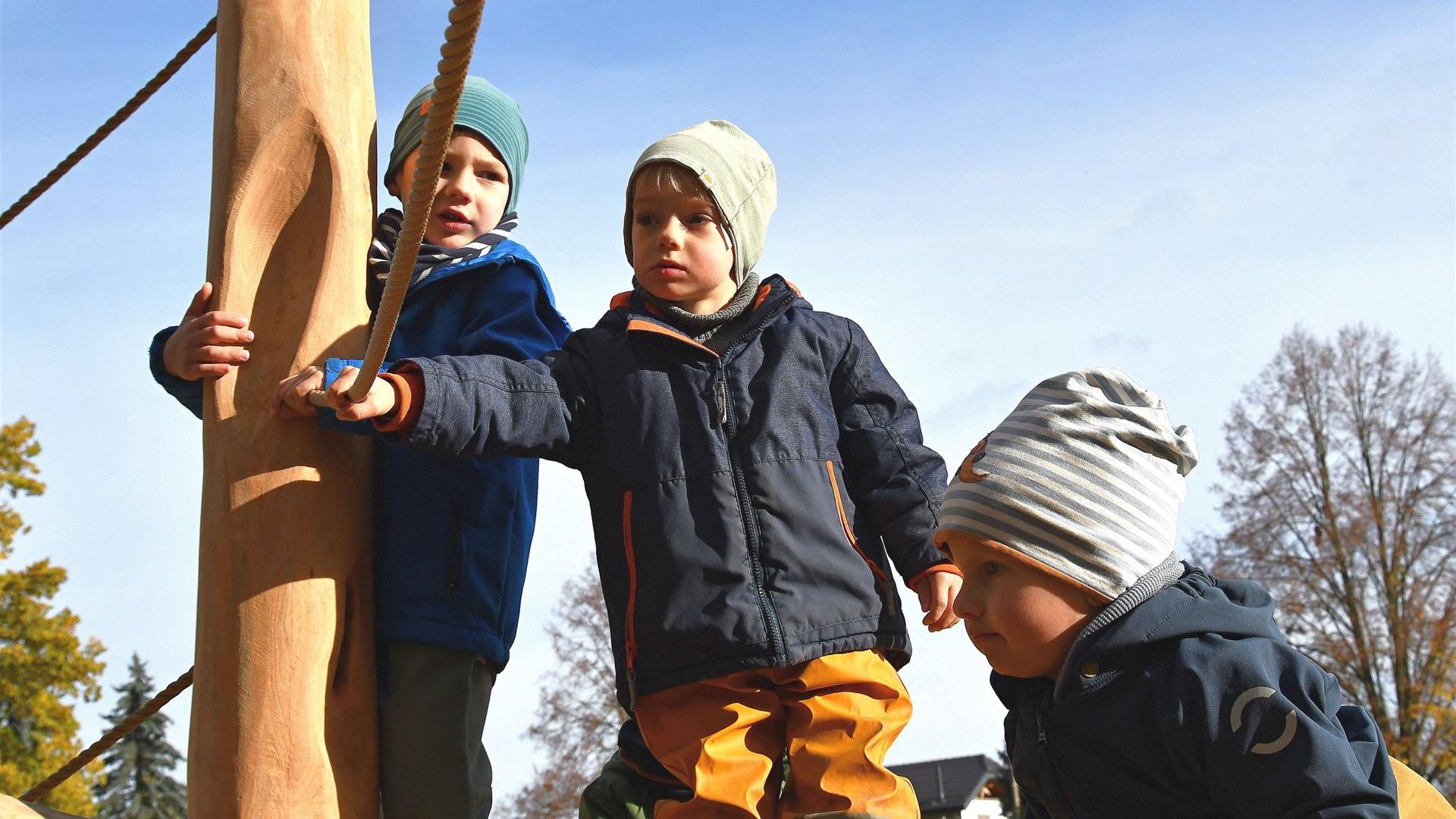 Kita auf dem Spielplatz