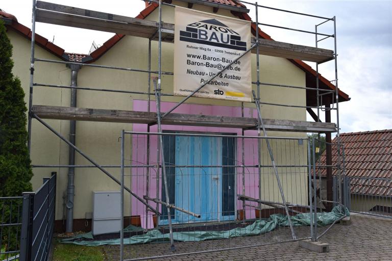 Arbeiten an der Außen-Fassade