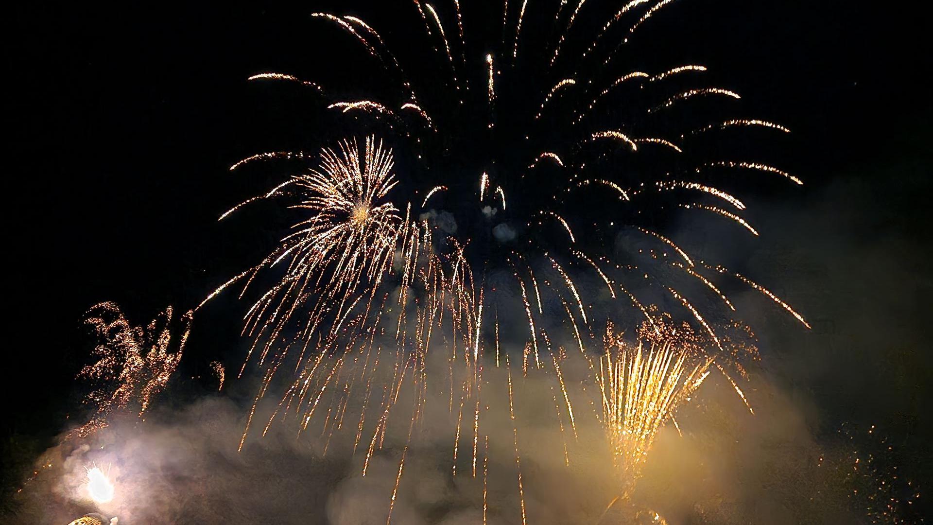 Feuerwerk am Samstag