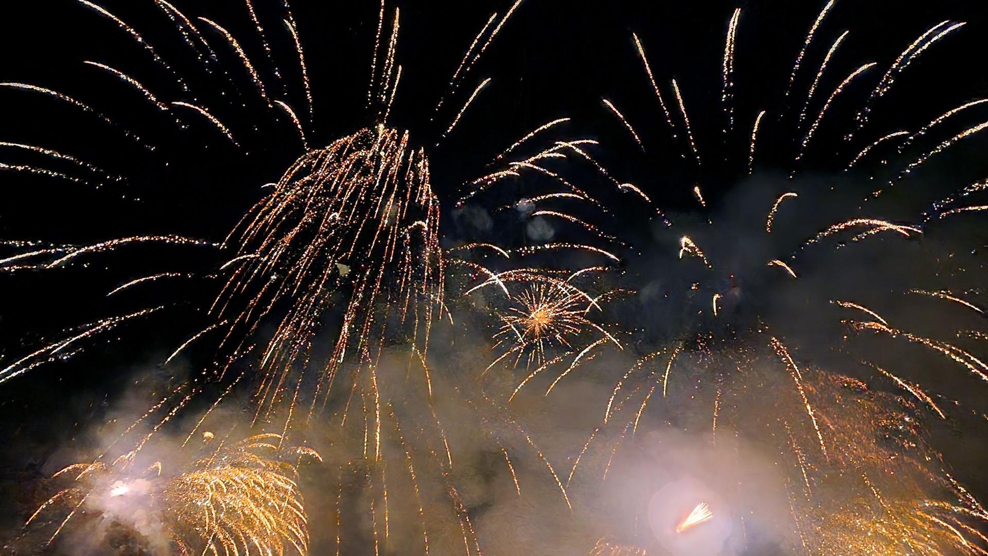 Feuerwerk am Samstag