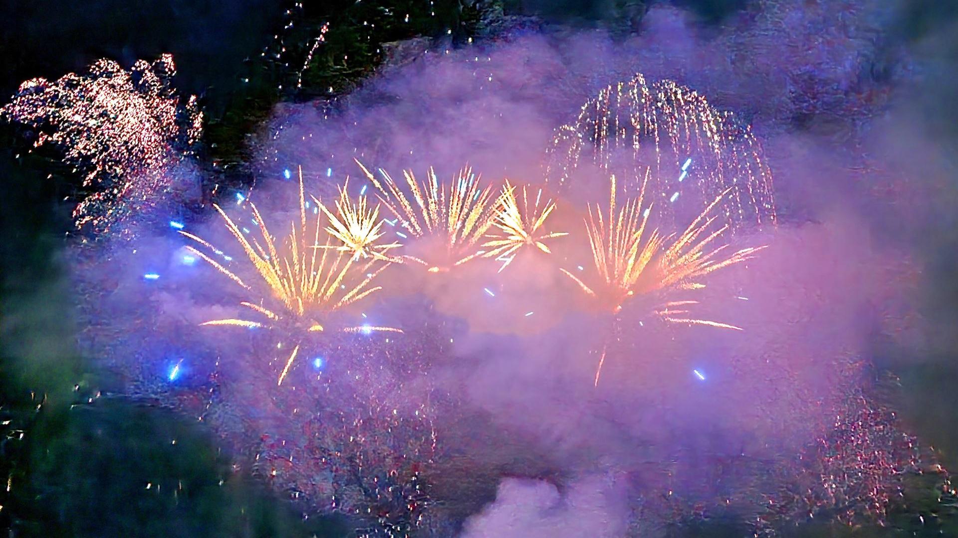 Feuerwerk am Samstag