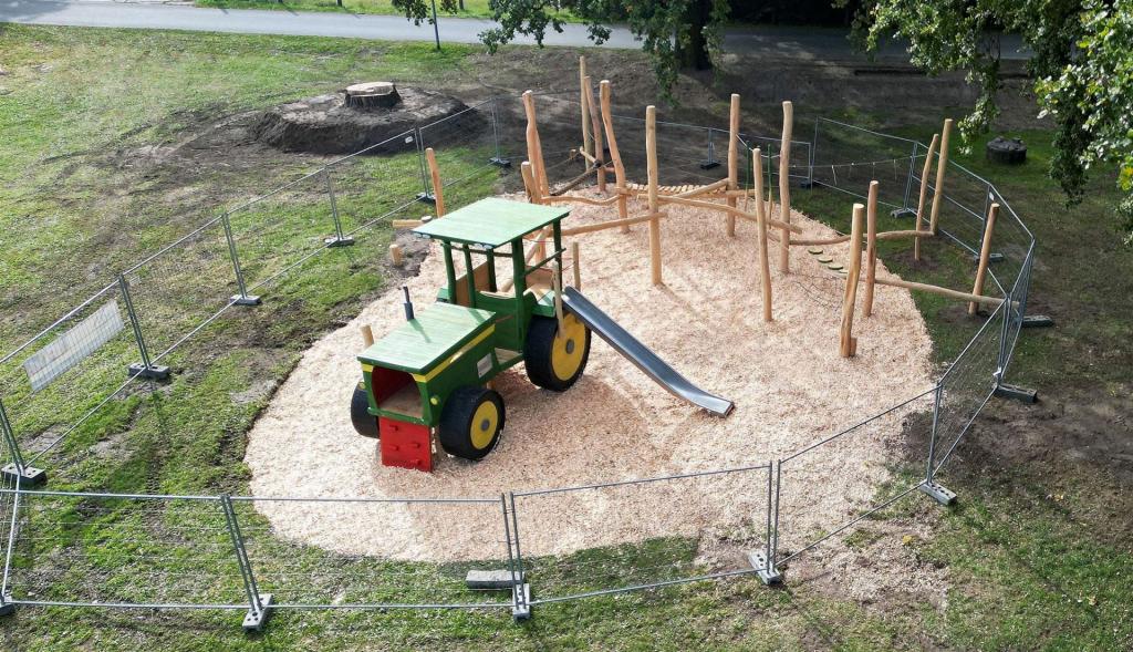 Neugestalteter Spielplatz in Groß Düben