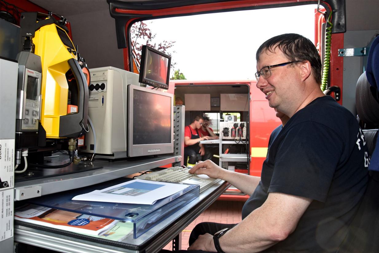 Mario Sonnert bei der Ausbildung Mario Sonnert bei der Ausbildung