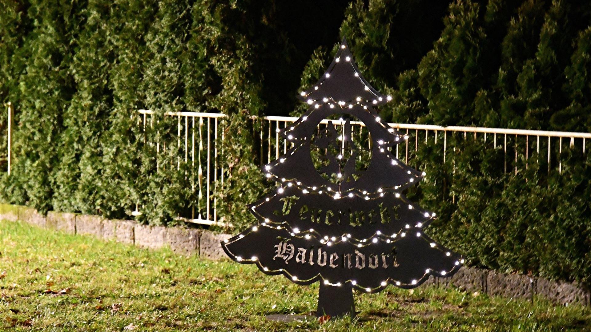 Weihnachtsbeleuchtung 2025 in Halbendorf